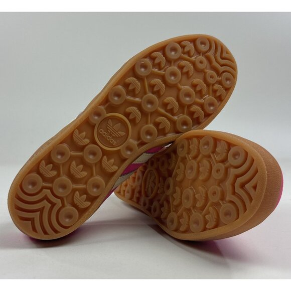 adidas Originals Gazelle Indoor Womens 8.5 Pink White Shoes Sneakers Low JR1356 - Picture 8 of 9